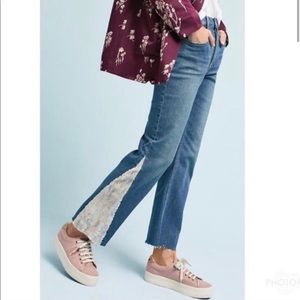 Anthropology Pilcro High Rise Sequined Jeans